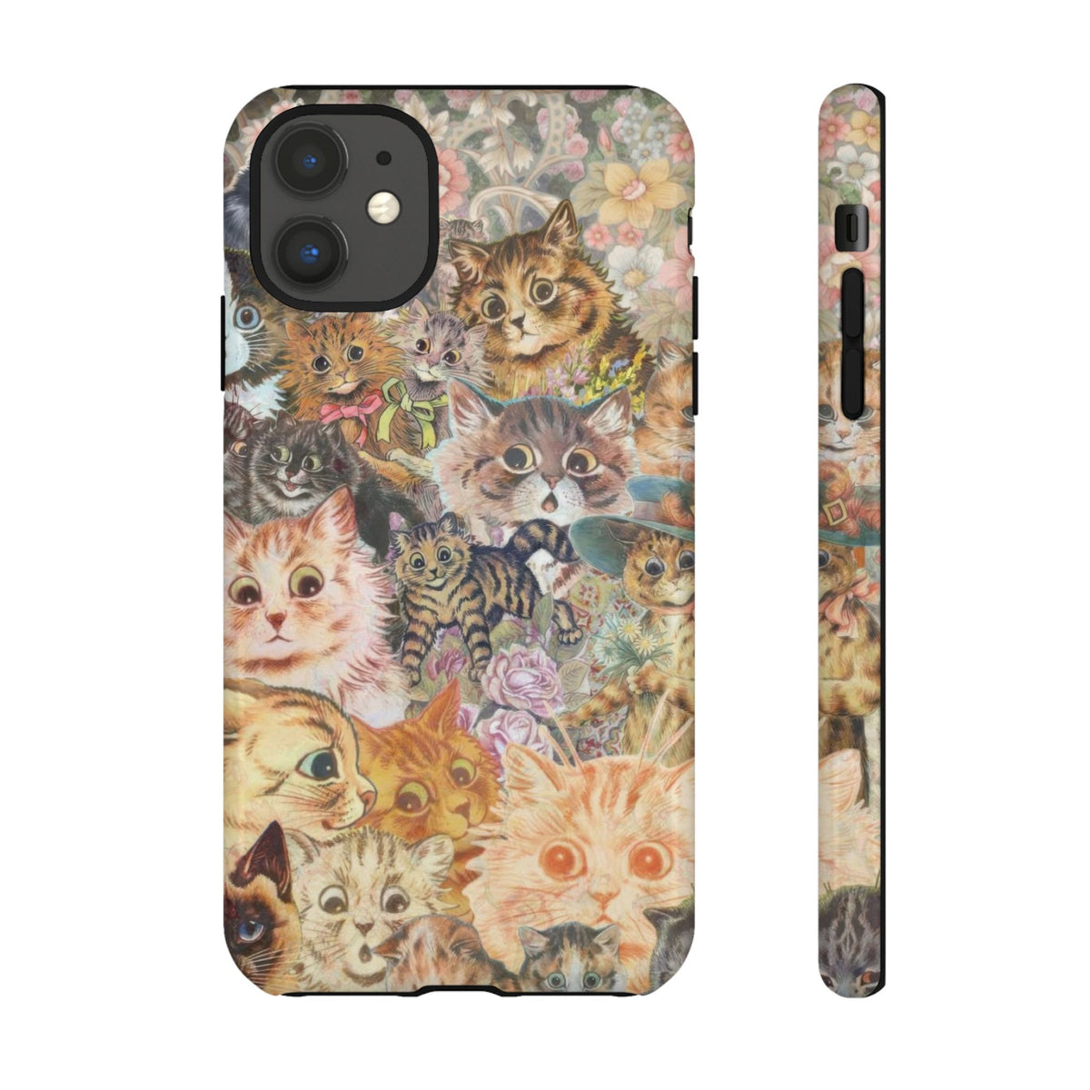 Aesthetic Cats Case - Vintage Kitty Graphic Tough Phone Cases