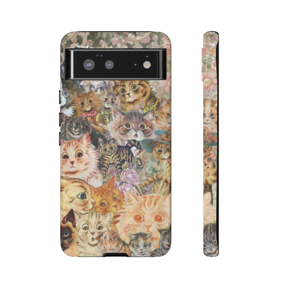 Aesthetic Cats Case - Vintage Kitty Graphic Tough Phone Cases