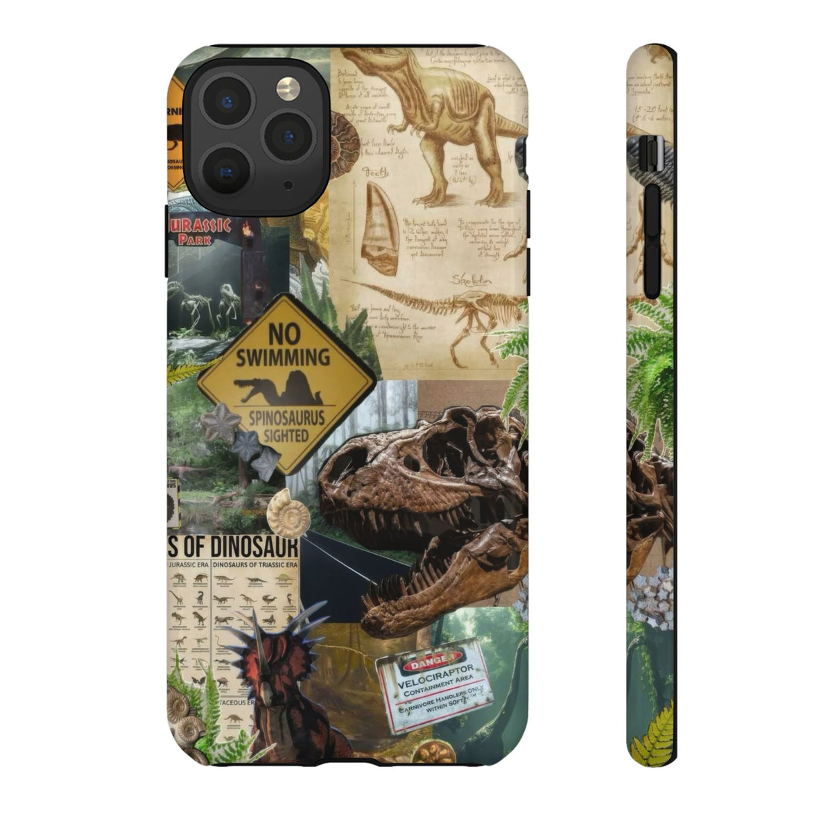 Aesthetic Dinosaur Case - Vintage Jurassic World Graphic Tough Phone Cases