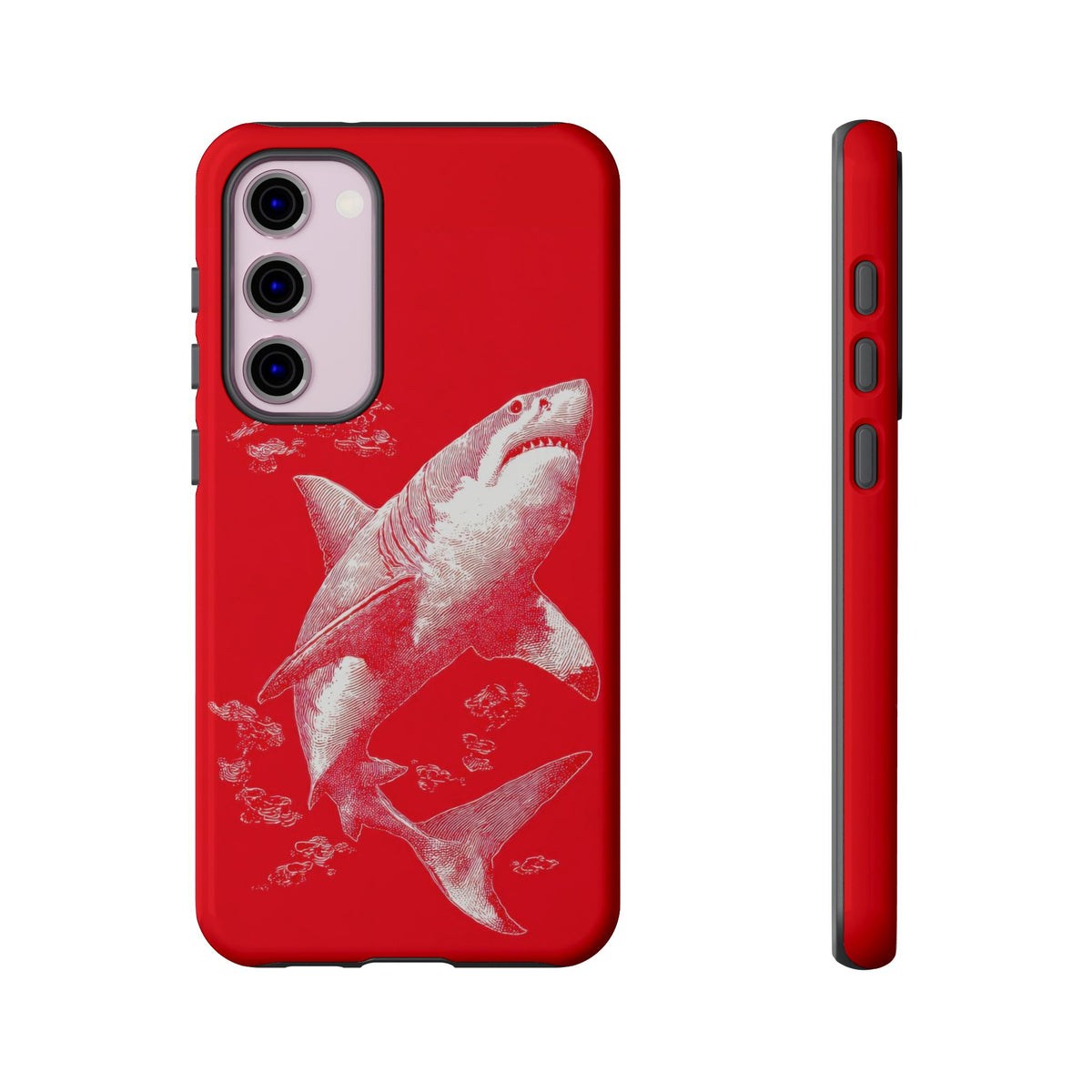 The Shark - Etching Style Series Graphic Tough Phone Cases