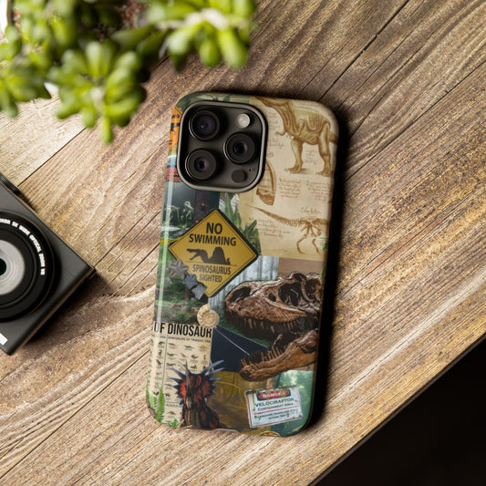 Aesthetic Dinosaur Case - Vintage Jurassic World Graphic Tough Phone Cases
