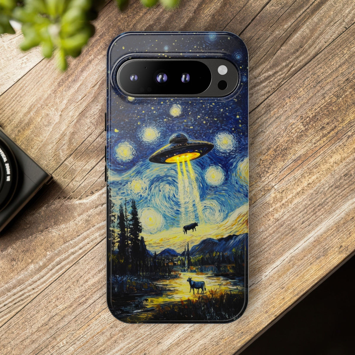 Vintage Alien UFO Graphic Tough Phone Cases