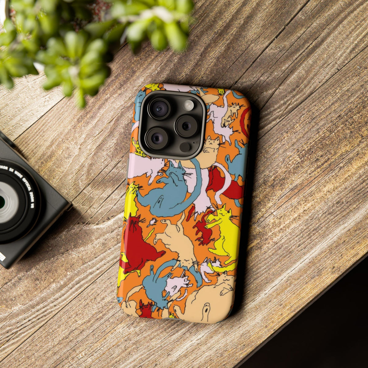 Aesthetic Cats Case - Vintage Kitty Graphic Tough Phone Cases