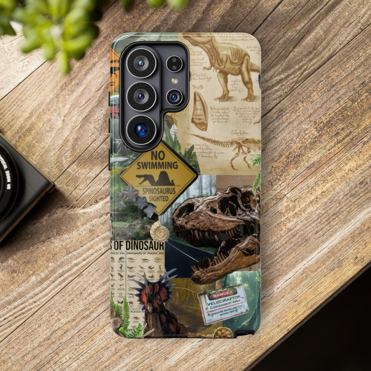 Aesthetic Dinosaur Case - Vintage Jurassic World Graphic Tough Phone Cases