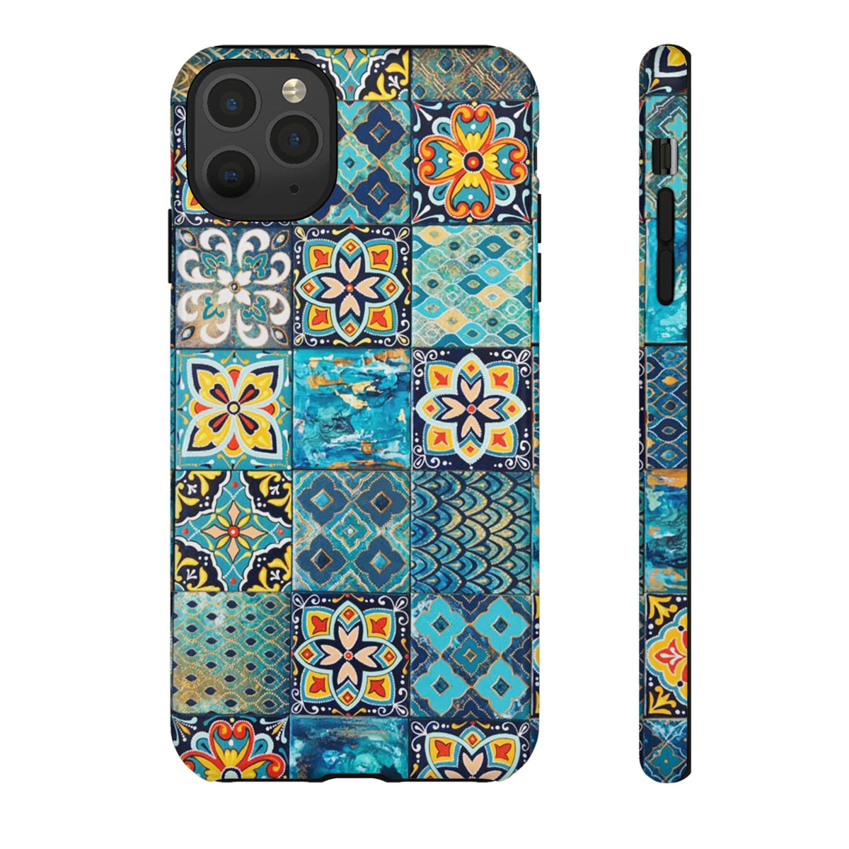 Vintage Mosaic Tile Graphic Tough Phone Cases