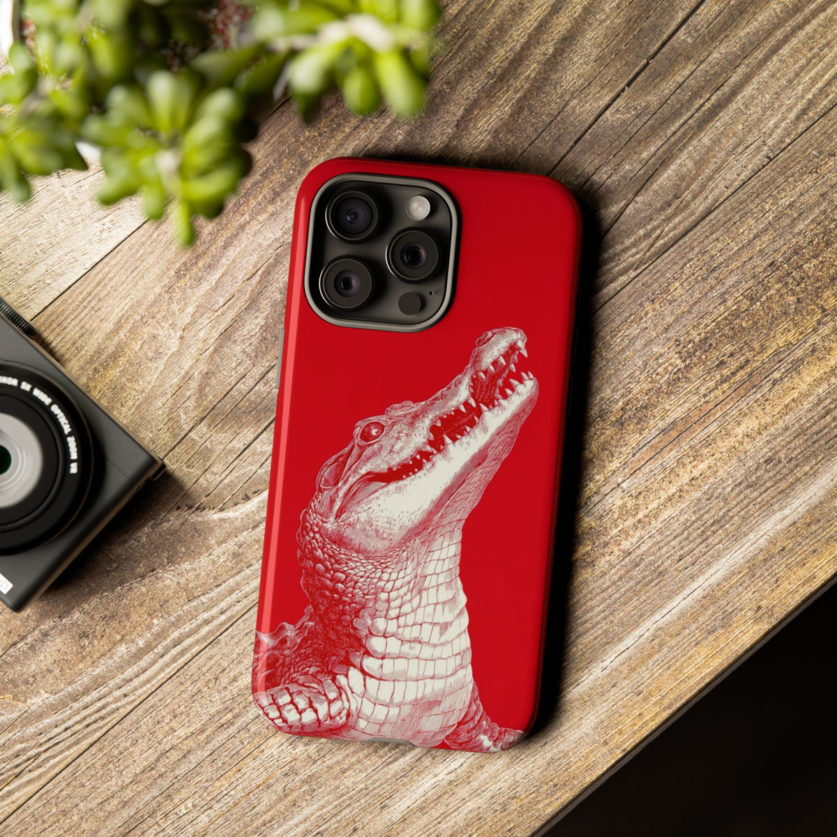 The Crocodile - Etching Style Series Graphic Tough Phone Cases