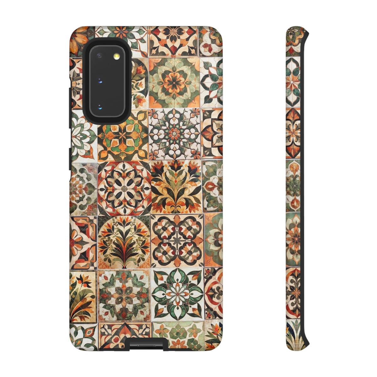Vintage Mosaic Tile Graphic Tough Phone Cases