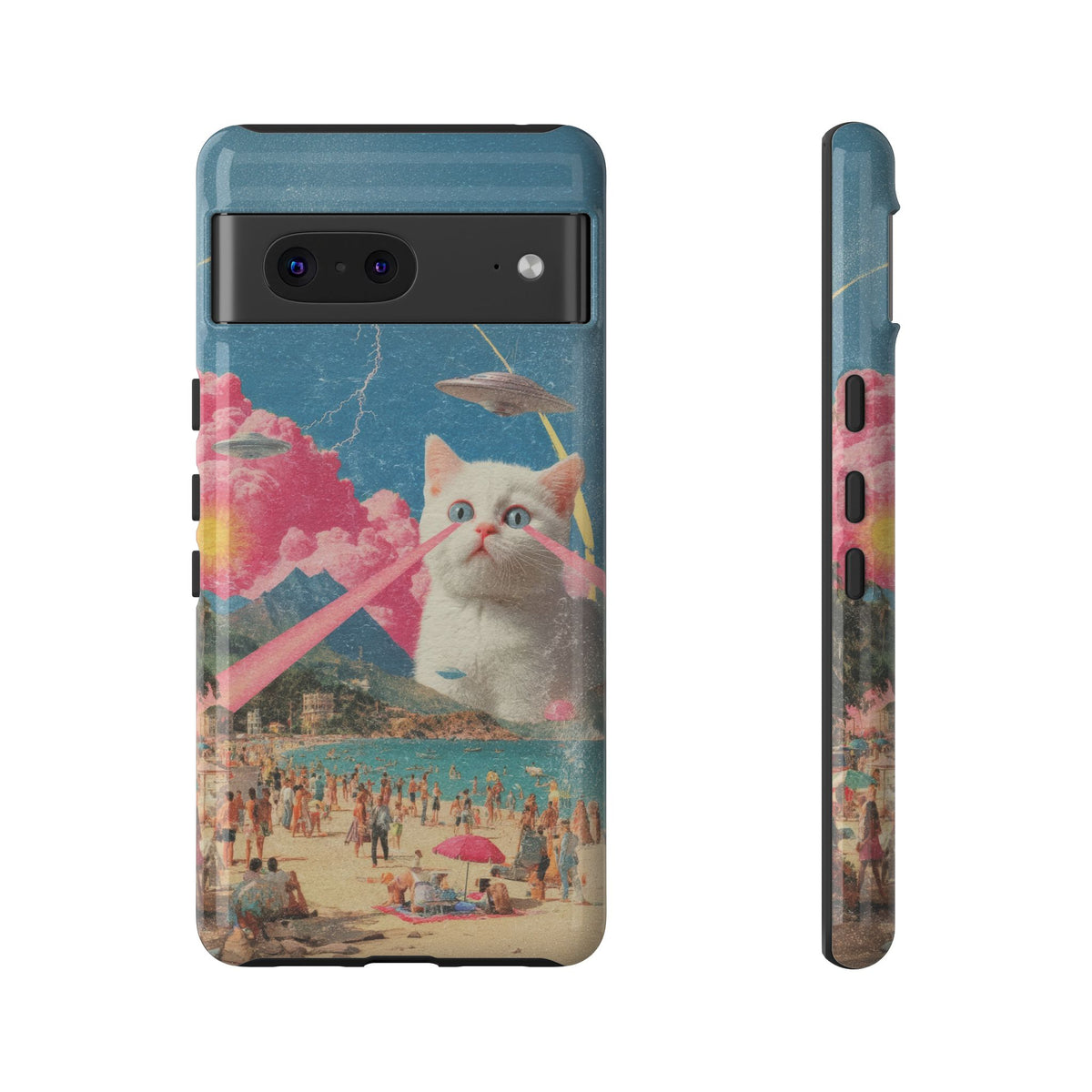 Vintage Alien UFO Graphic Tough Phone Cases