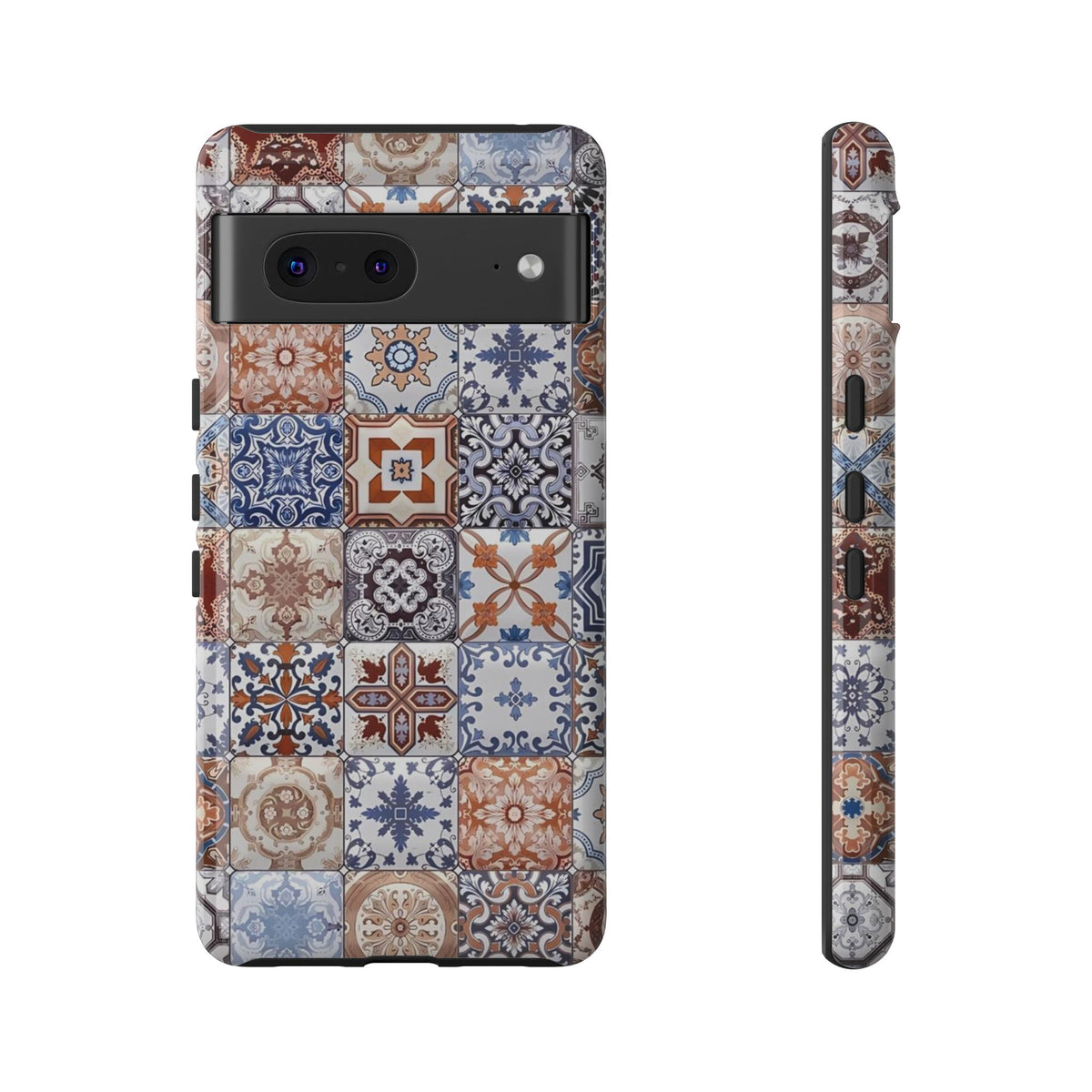 Vintage Mosaic Tile Graphic Tough Phone Cases