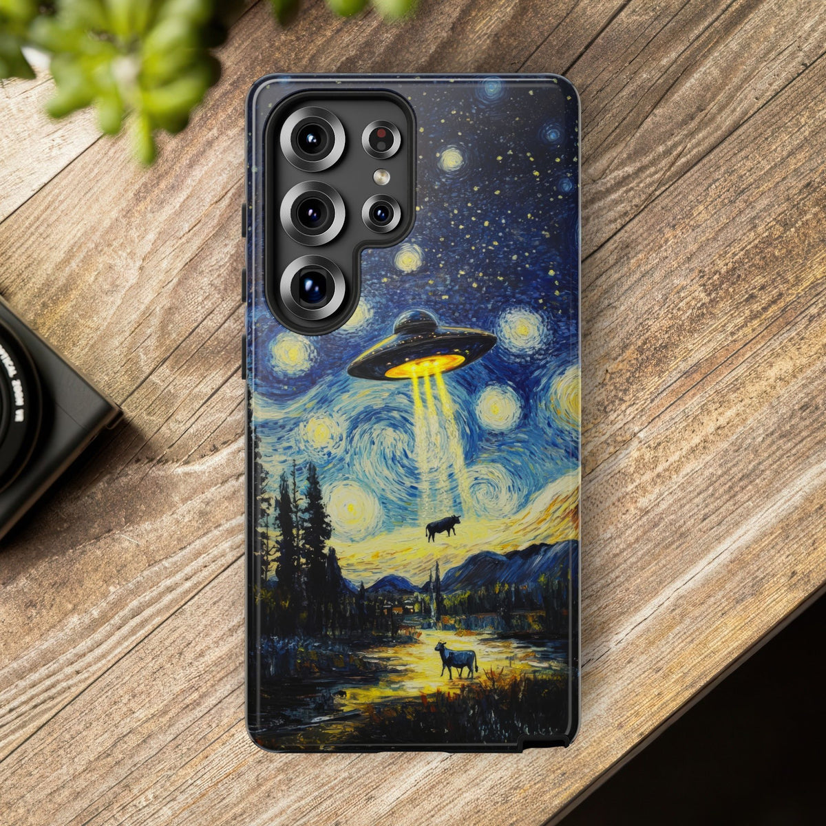 Vintage Alien UFO Graphic Tough Phone Cases