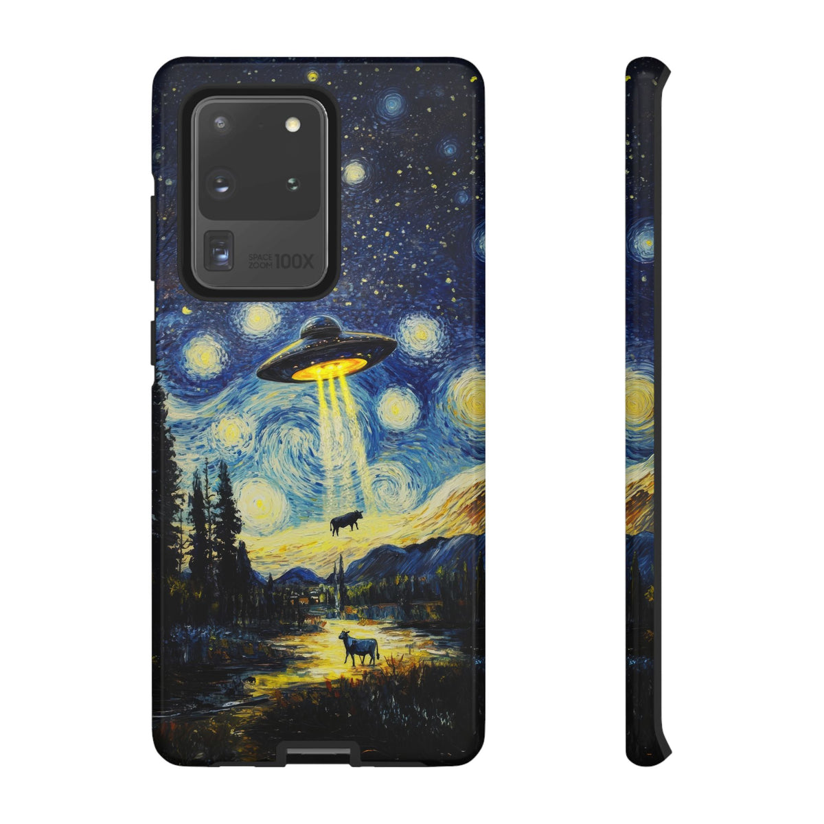 Vintage Alien UFO Graphic Tough Phone Cases