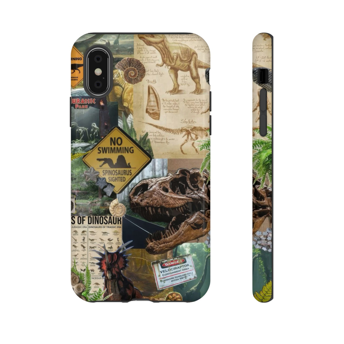 Aesthetic Dinosaur Case - Vintage Jurassic World Graphic Tough Phone Cases