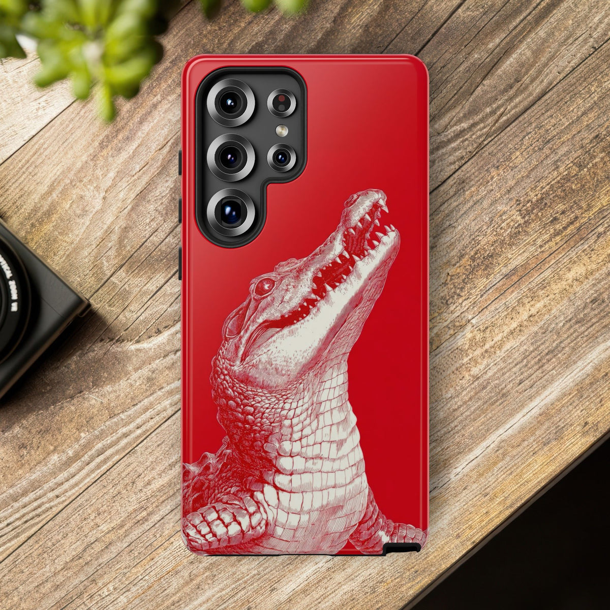 The Crocodile - Etching Style Series Graphic Tough Phone Cases