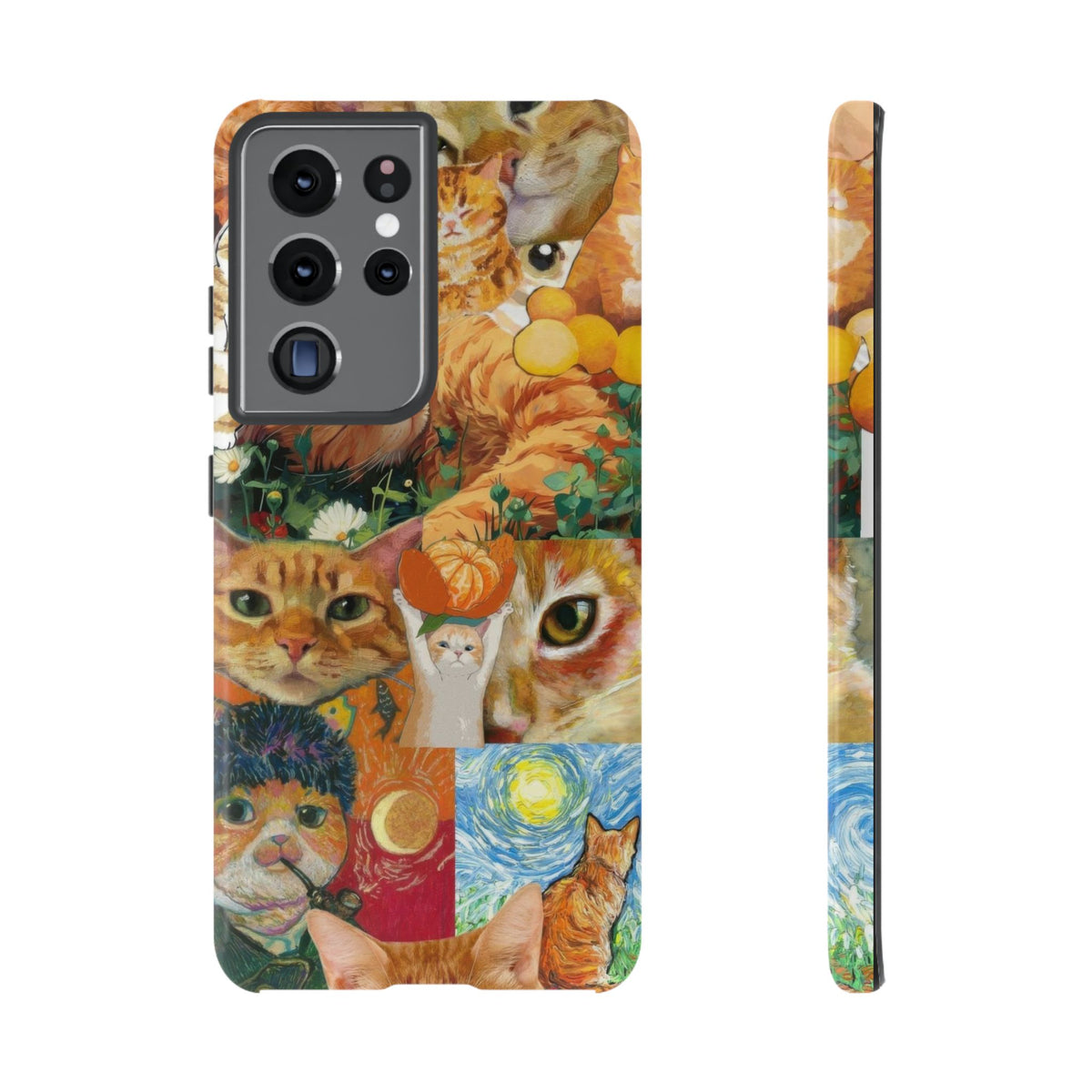 Aesthetic Cats Case - Vintage Kitty Graphic Tough Phone Cases