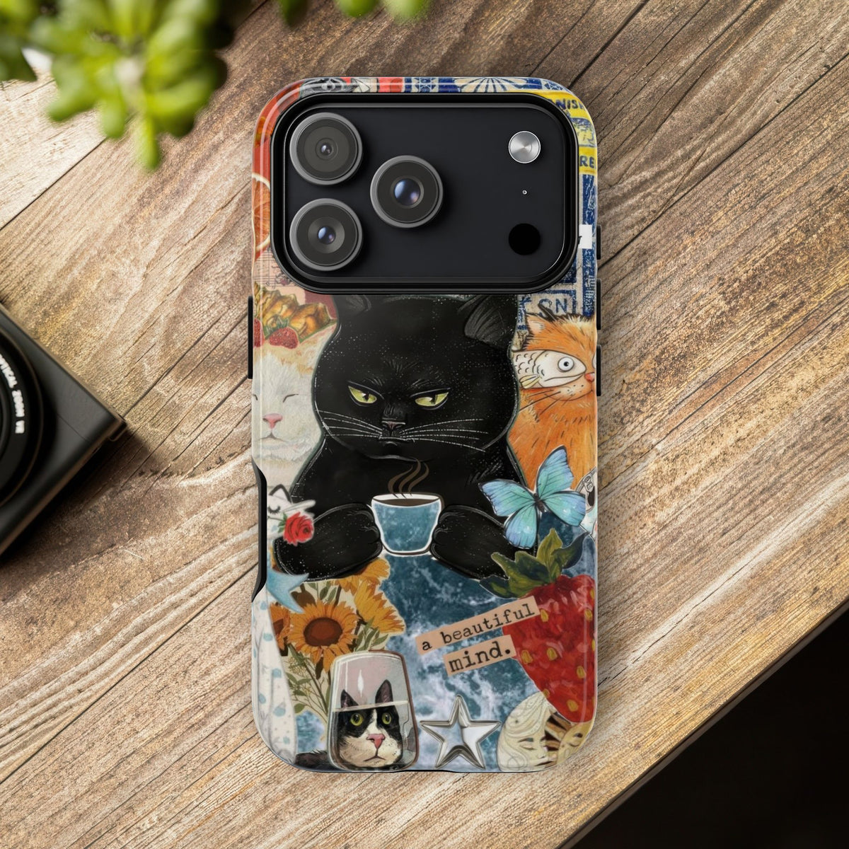 Aesthetic Cats Case - Vintage Kitty Graphic Tough Phone Cases