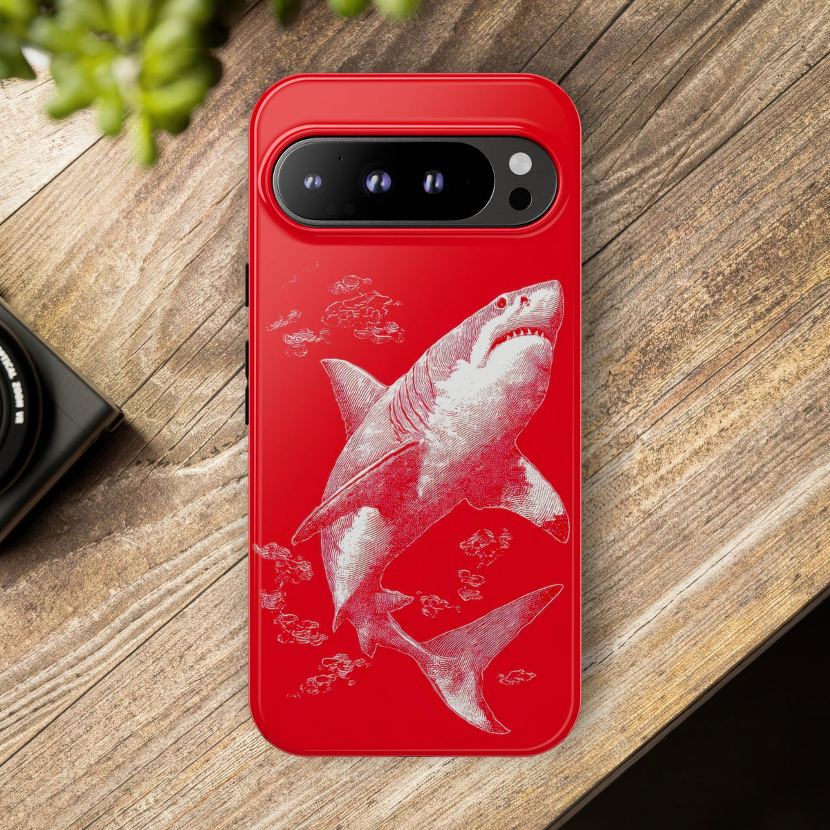 The Shark - Etching Style Series Graphic Tough Phone Cases