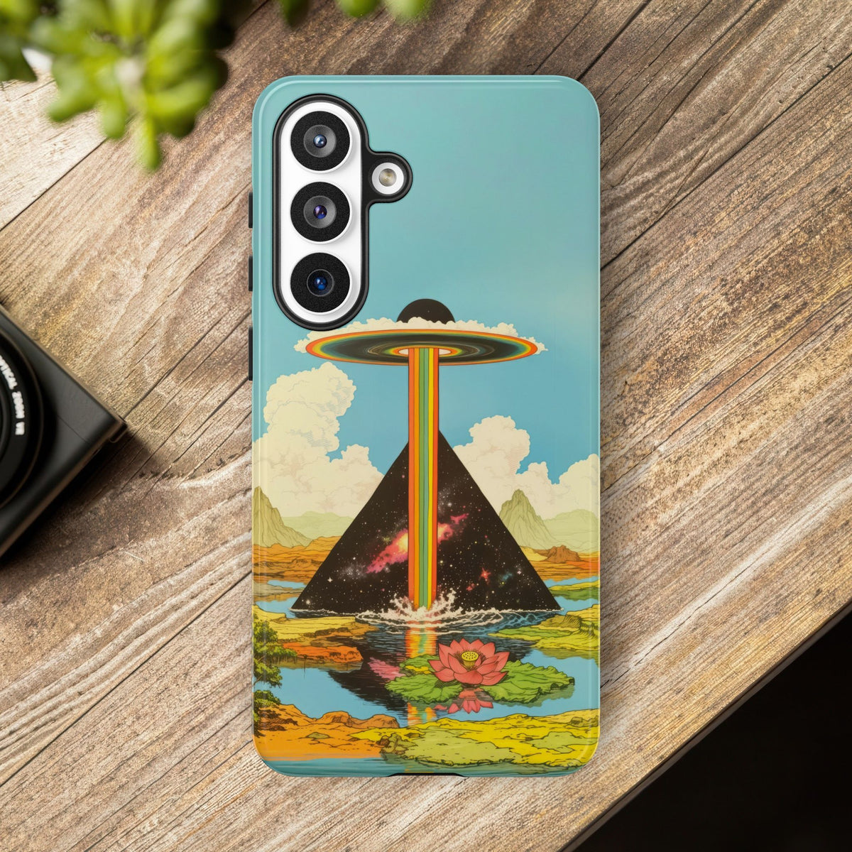 Vintage Alien UFO Graphic Tough Phone Cases