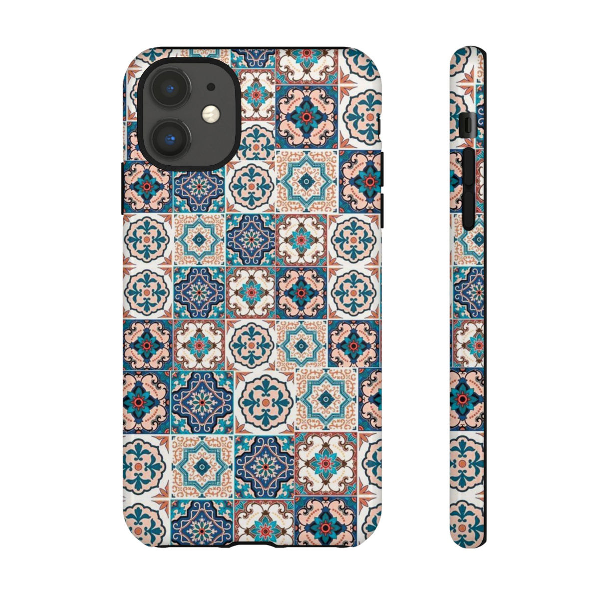 Vintage Mosaic Tile Graphic Tough Phone Cases